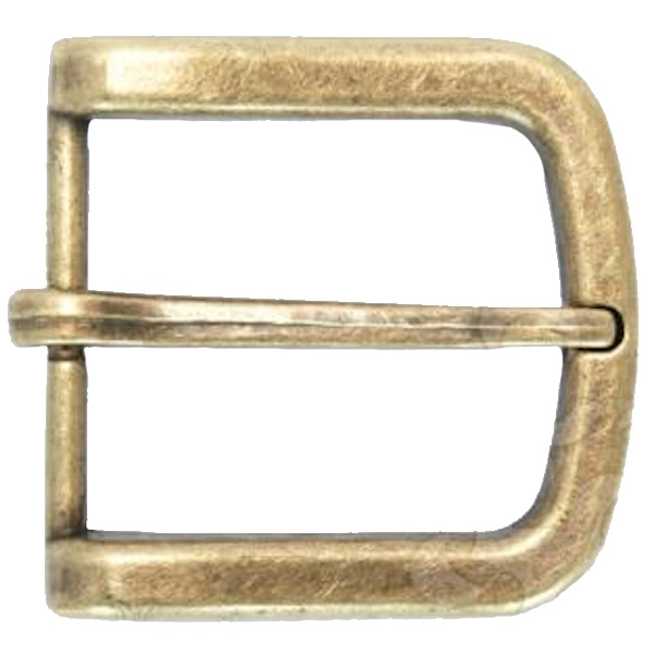 Design Gürtelschnalle Altmessing von Umjubelt